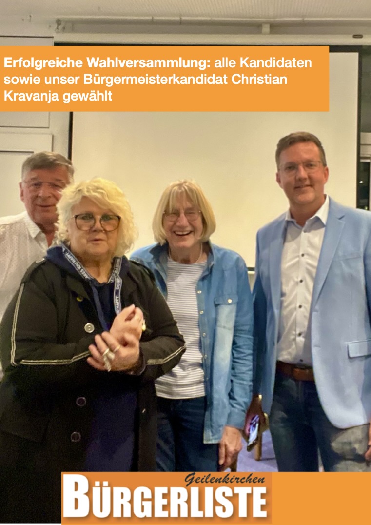 Brgerliste whlt ihr Kandidaten fr die Kommunalwahl 2025