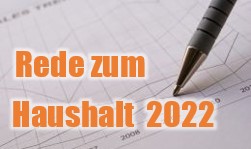 Rede zum Haushalt 2022