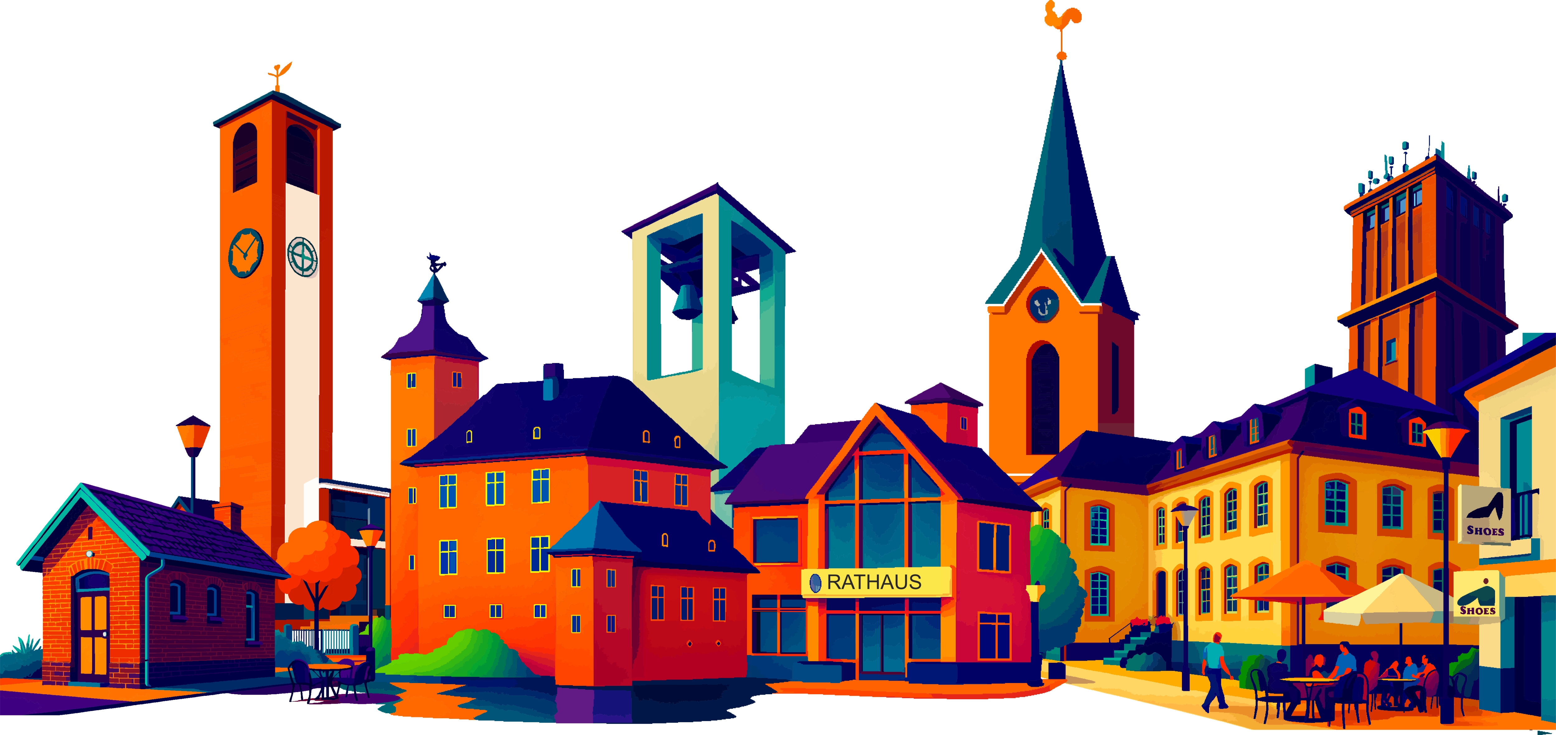 Geilenkirchen als Skyline